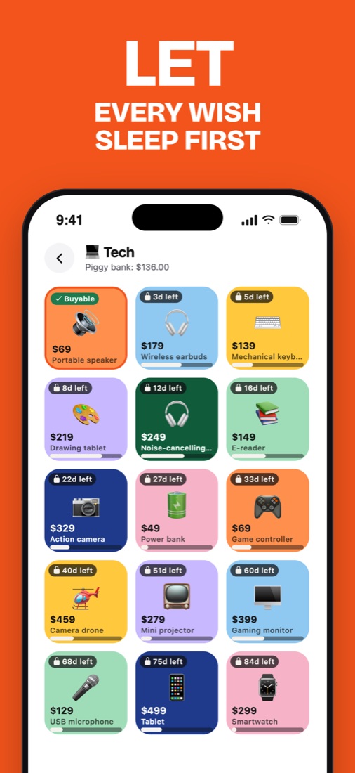 Wishes sleeping in a category